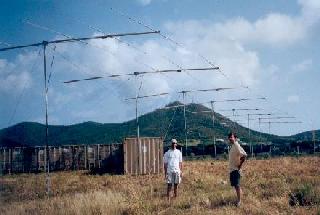 Figure 2. Photograph of the 
radar site at the National Guard Base on St. Croix. Photo credits
Scotty Nicholson